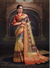 Nari Padmavati Latest Fancy Exclusive Designer Party Wear Bandej Digital Print Chanderi Jacquard Saree Collection